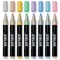 Acrylic Pastel Paint Marker Pens, Medium tip (2.5mm), Set of 8 Assorted Pastel Colors
